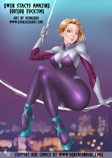Gwen Stacy's Amazing Footjob Fucktime - Read free adult comic online