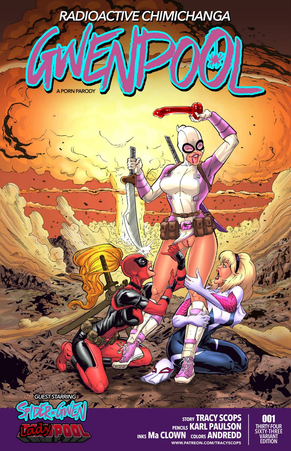 Gwenpool - Radioactive Chimichanga - adult comic cover