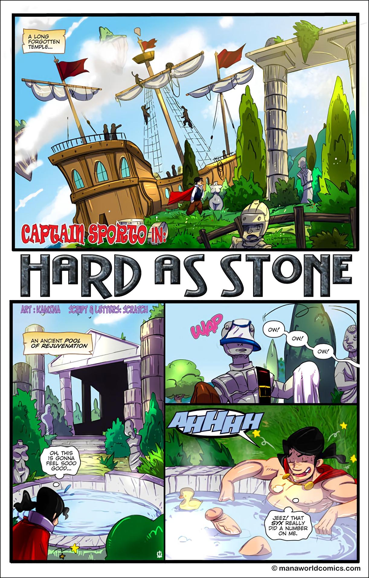 Hard as Stone - adult comic cover