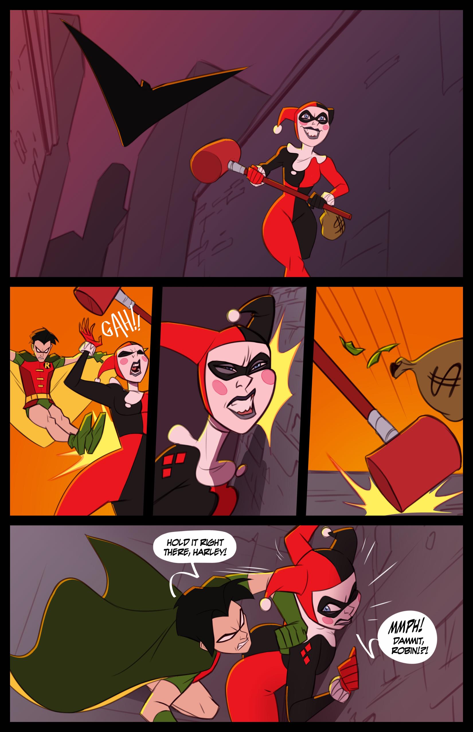 Harley Quinn & Jason Todd - adult comic cover