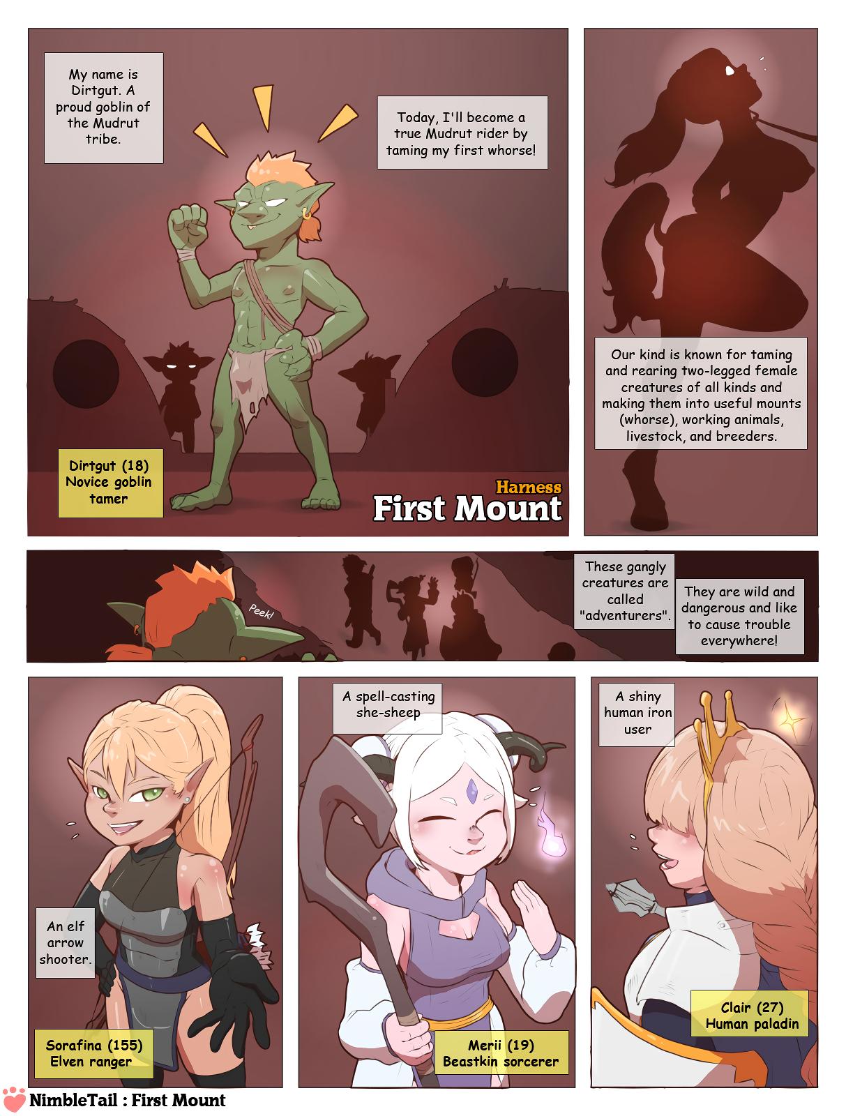 Harness: First Mount - adult comic cover