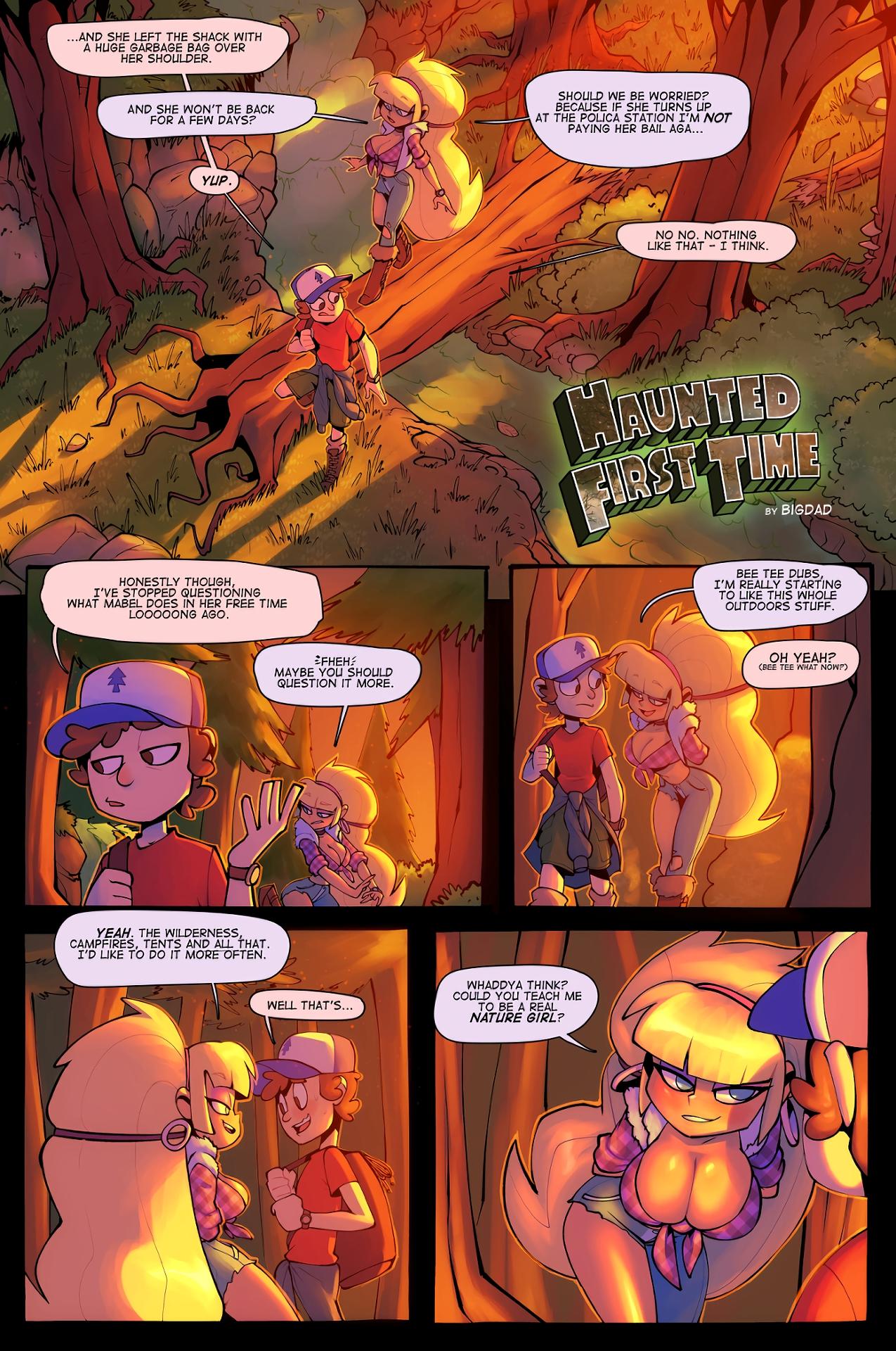 Haunted First Time - adult comic cover