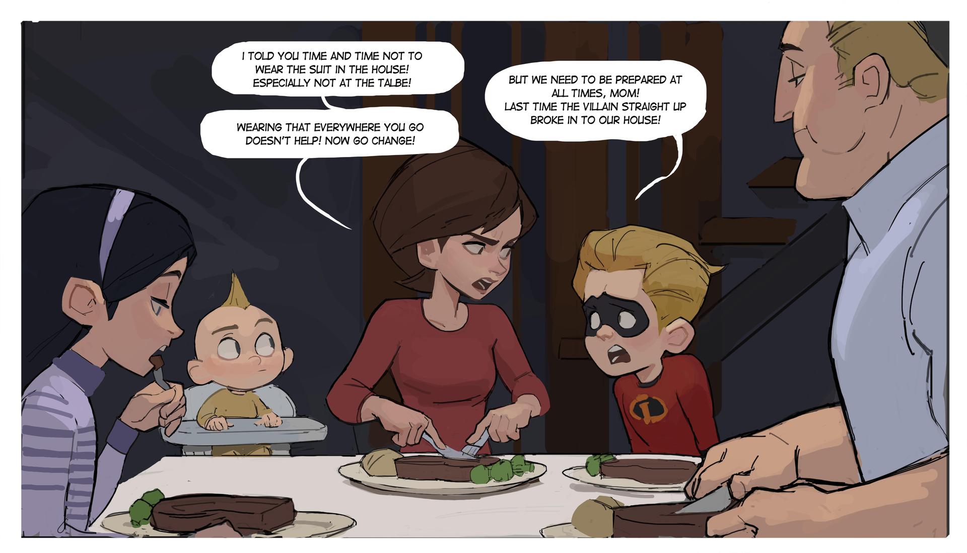 Helen Parr - adult comic cover