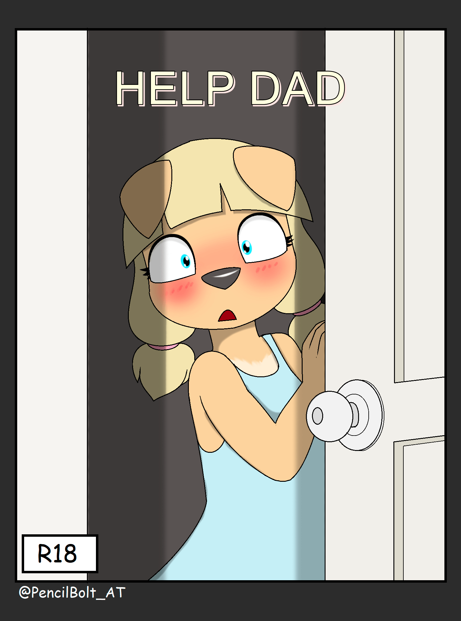 Help Dad - adult comic cover