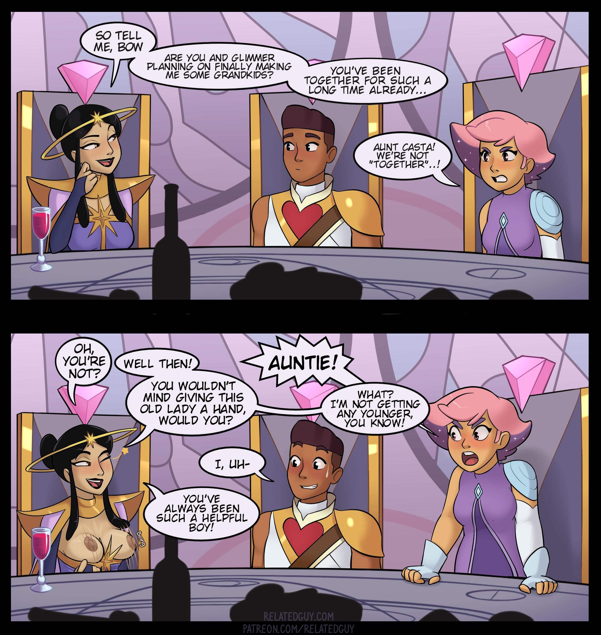 Helping Aunt Casta - adult comic cover