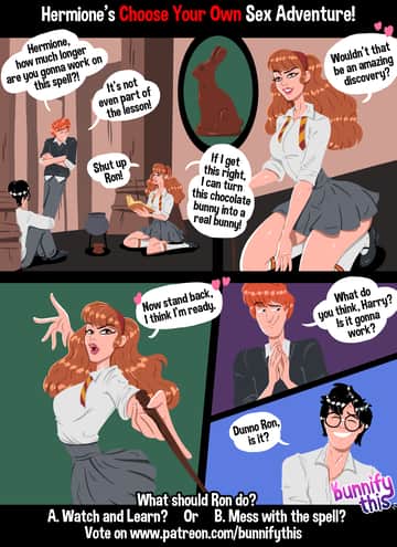 Hermione's Chose Your Own Sex Adventure - Read free adult comic online