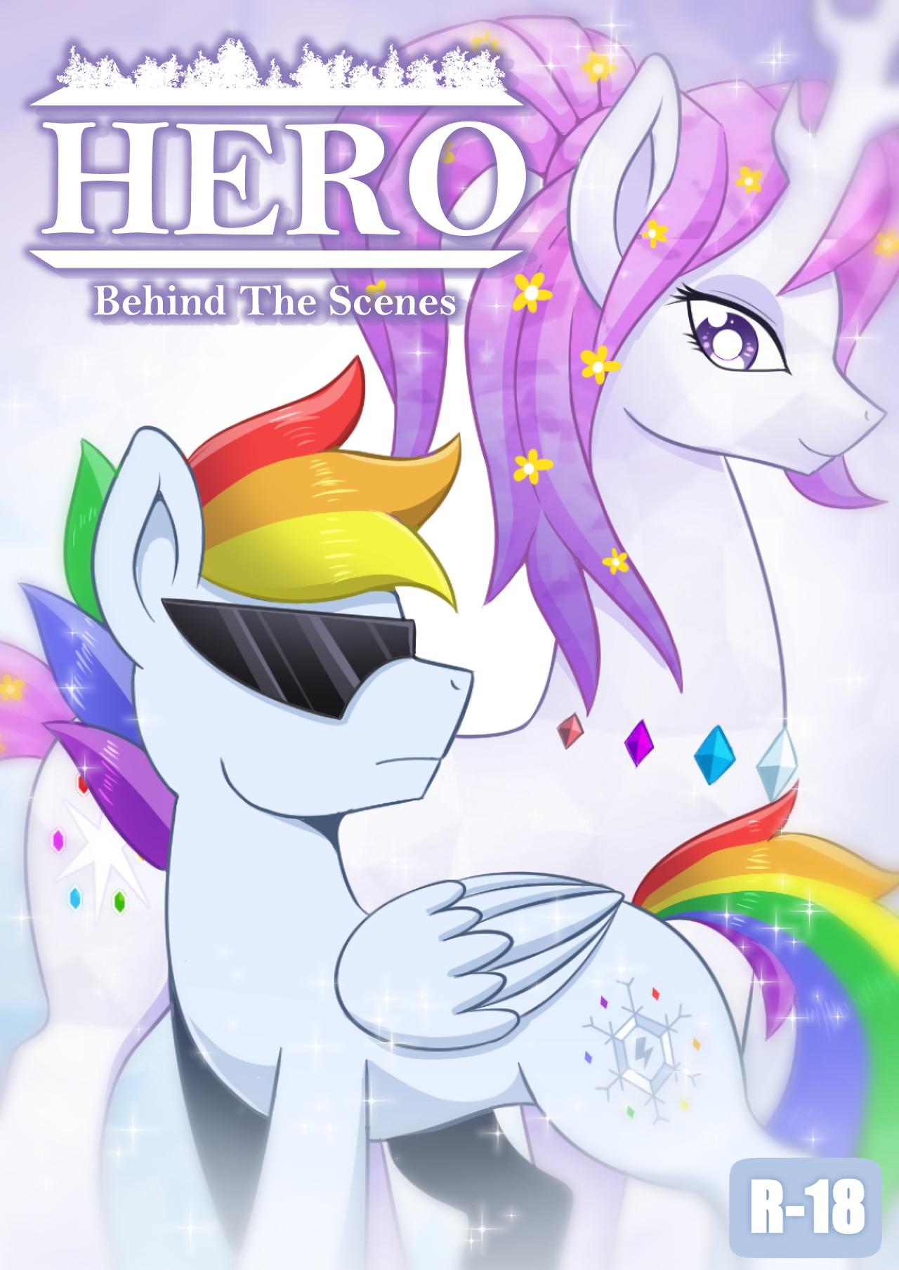 Hero Behind The Scene - adult comic cover