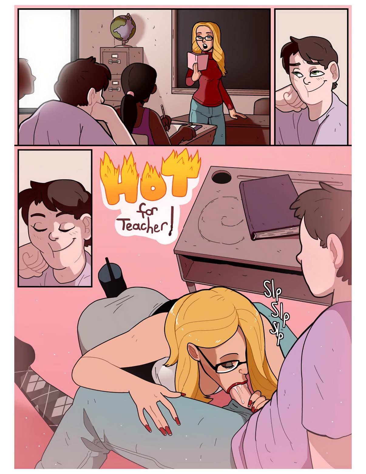 Hot For Teacher! - Blackshirtboy - adult comic cover