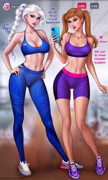 How to train your ass with Elsa - Read free adult comic online