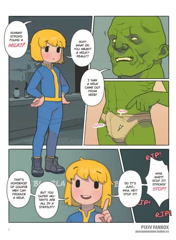 Human found a Milk - Read free adult comic online
