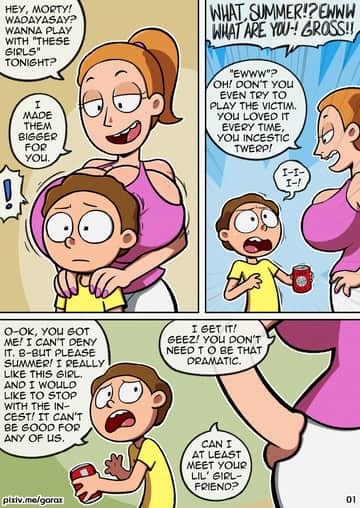 Incest and Morty - Read free adult comic online
