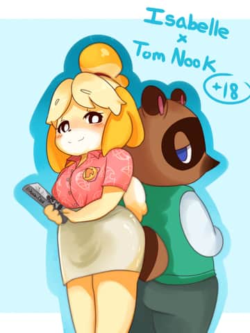 Isabelle X Tom Nook - Read free adult comic online