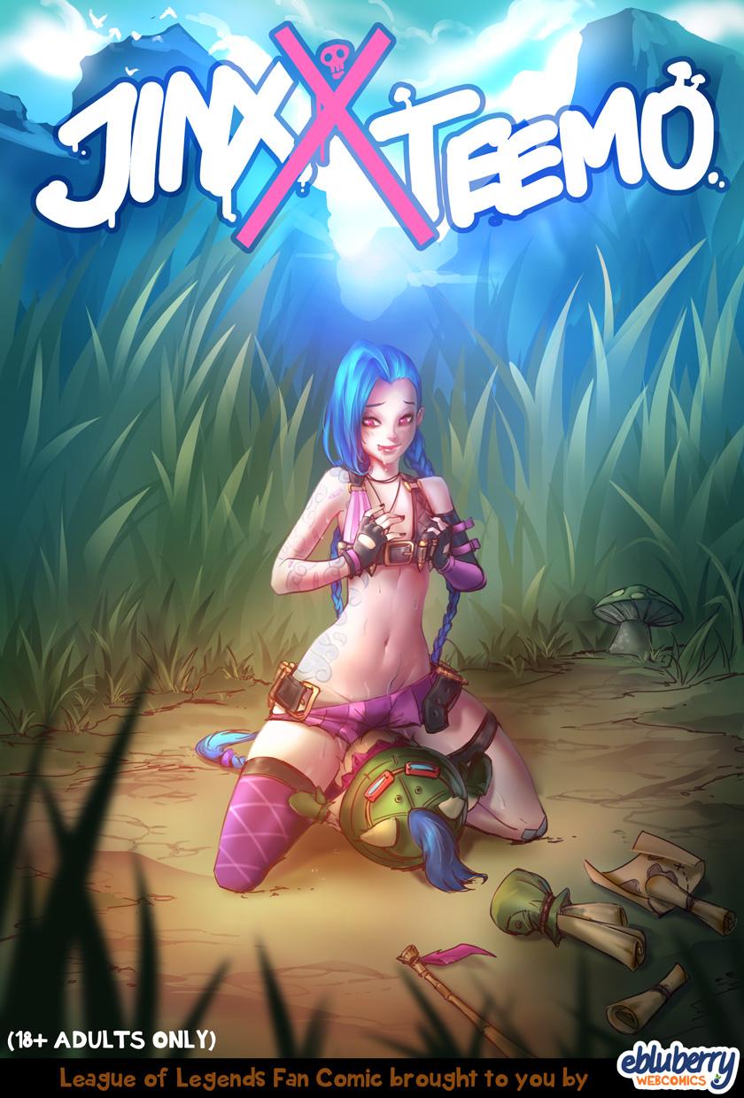 Jinx and Teemo - adult comic cover