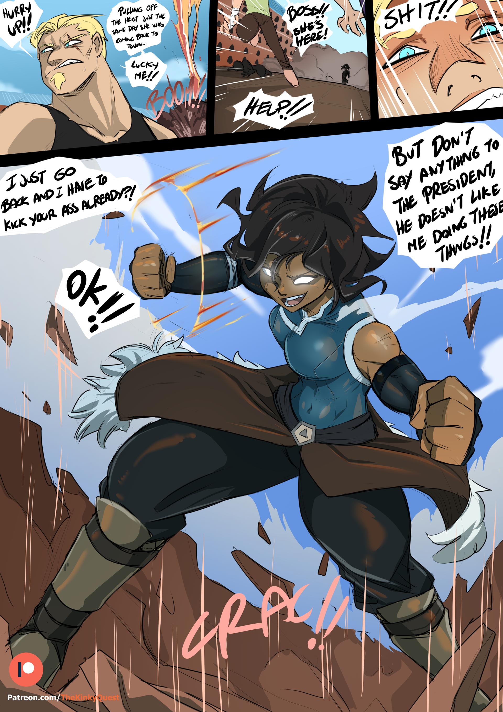 Korra's Return - adult comic cover