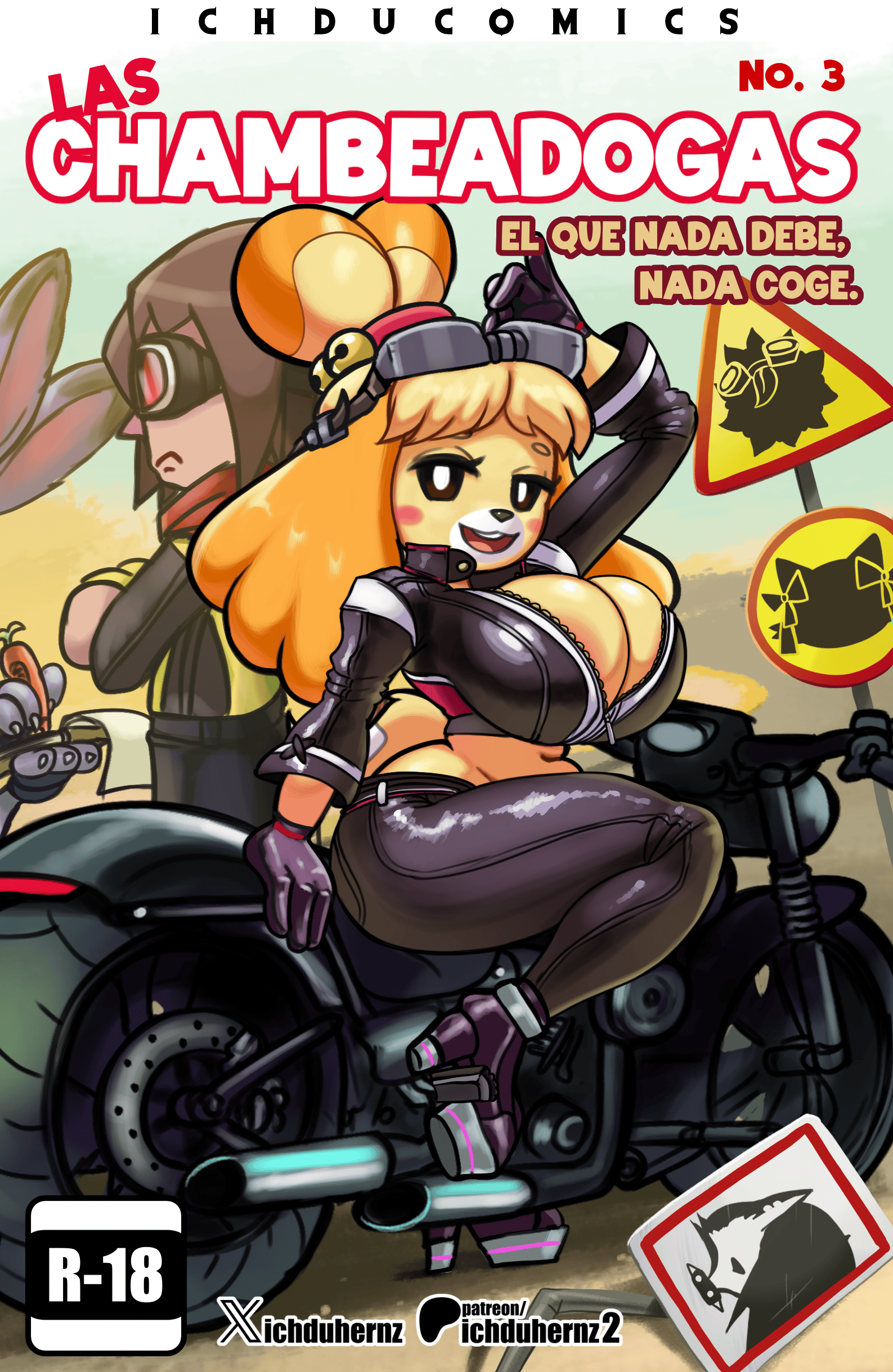 Las Chambeadogas 3 - adult comic cover