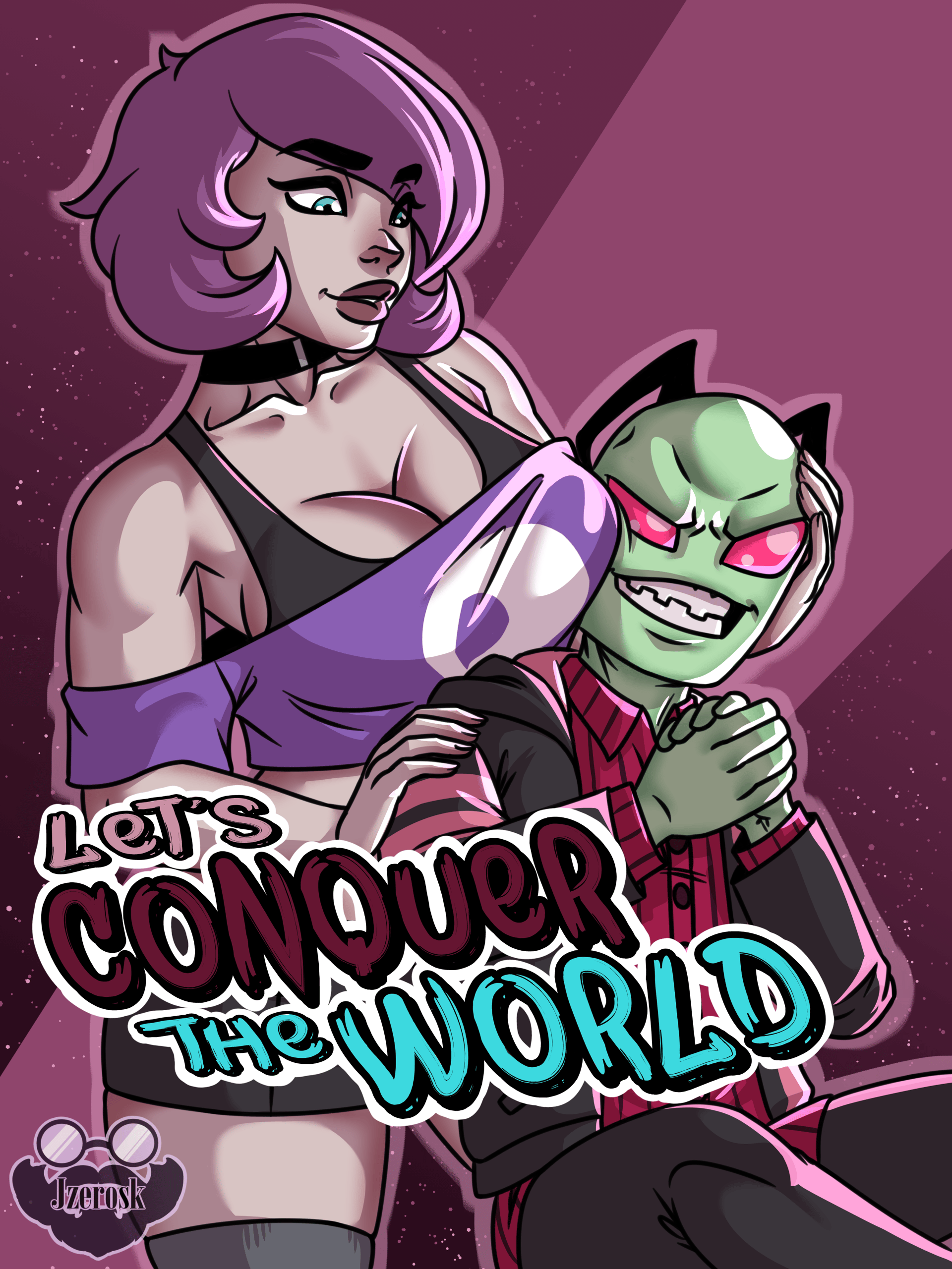 Let's Conquer the World - adult comic cover