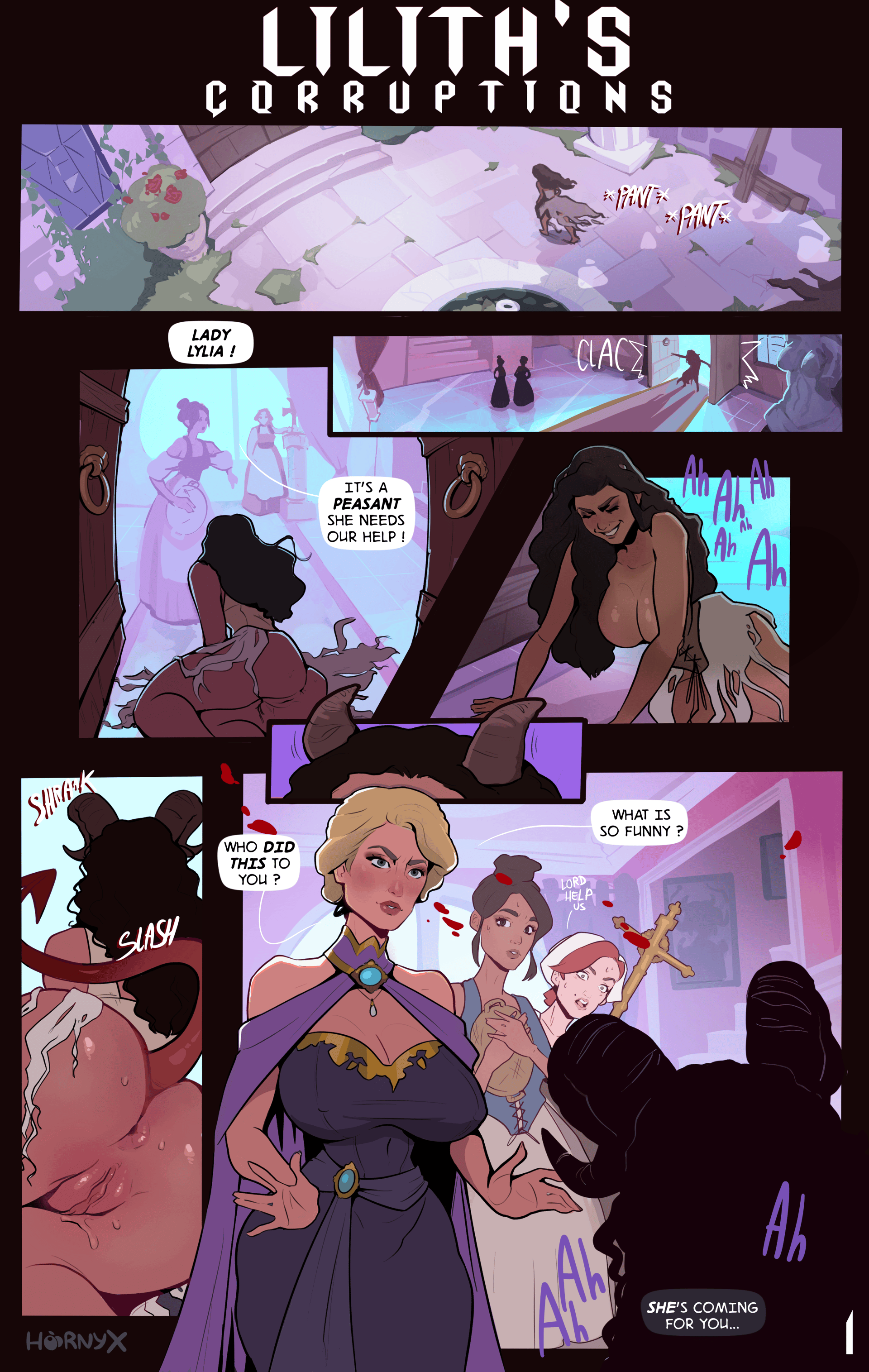Lilith's Corruption - adult comic cover