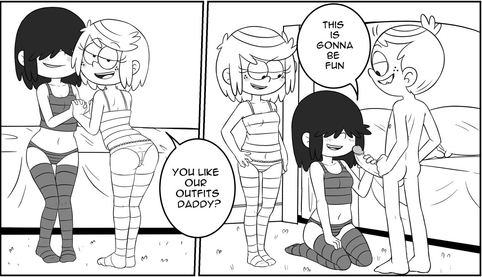 Lincoln x Lucy x Lupa - adult comic cover