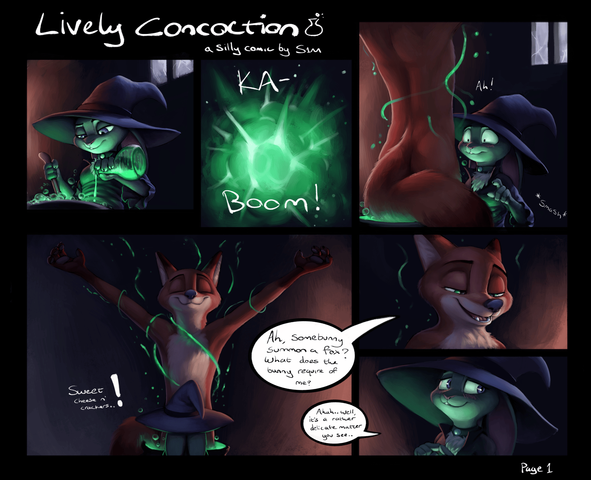 Lively Concoction - adult comic cover