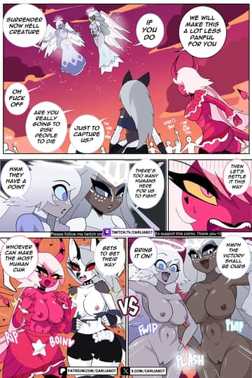 Loona and Verosika Vs Emily and Sera - Read free adult comic online