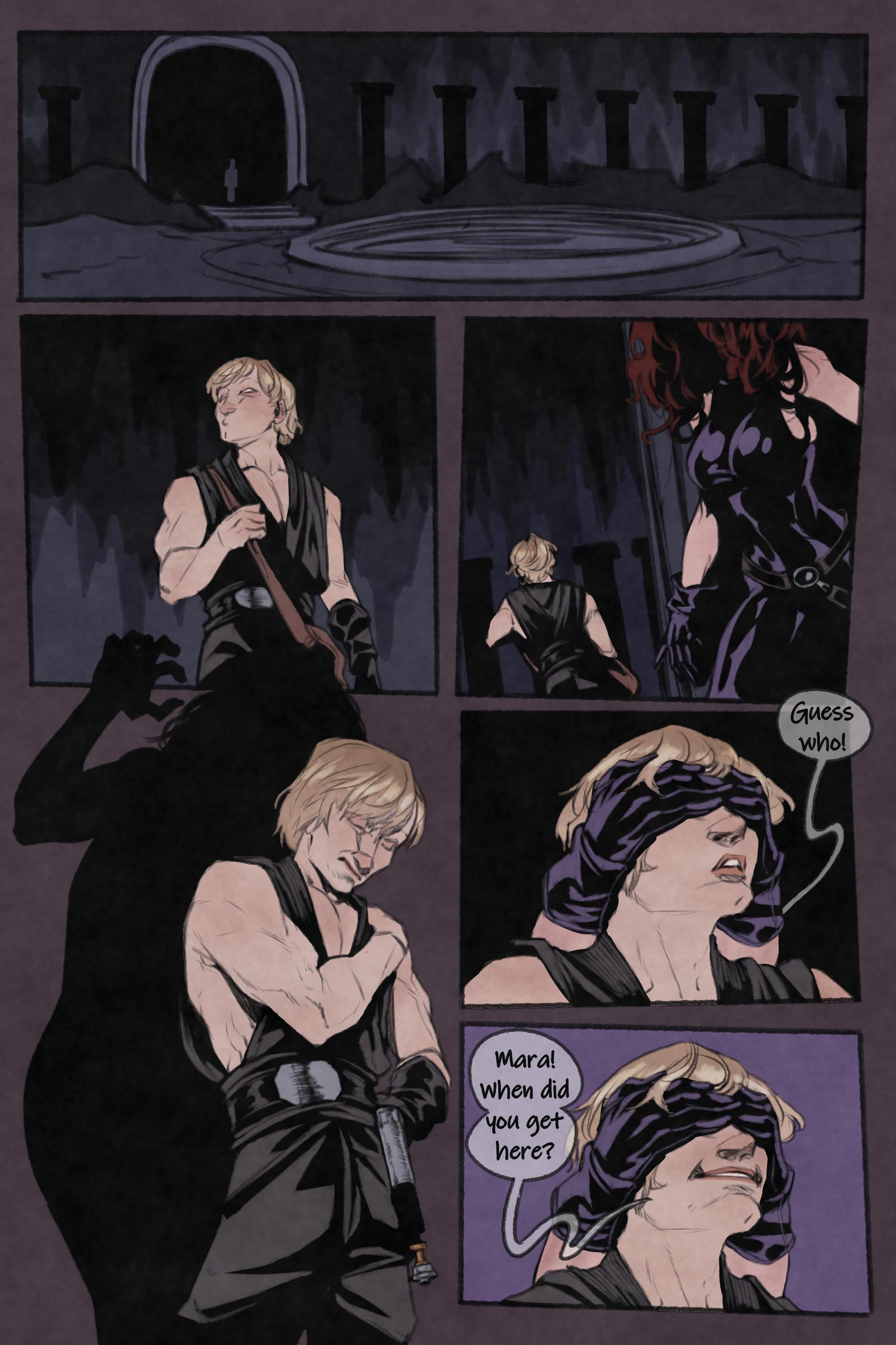 Luke and Mara - adult comic cover
