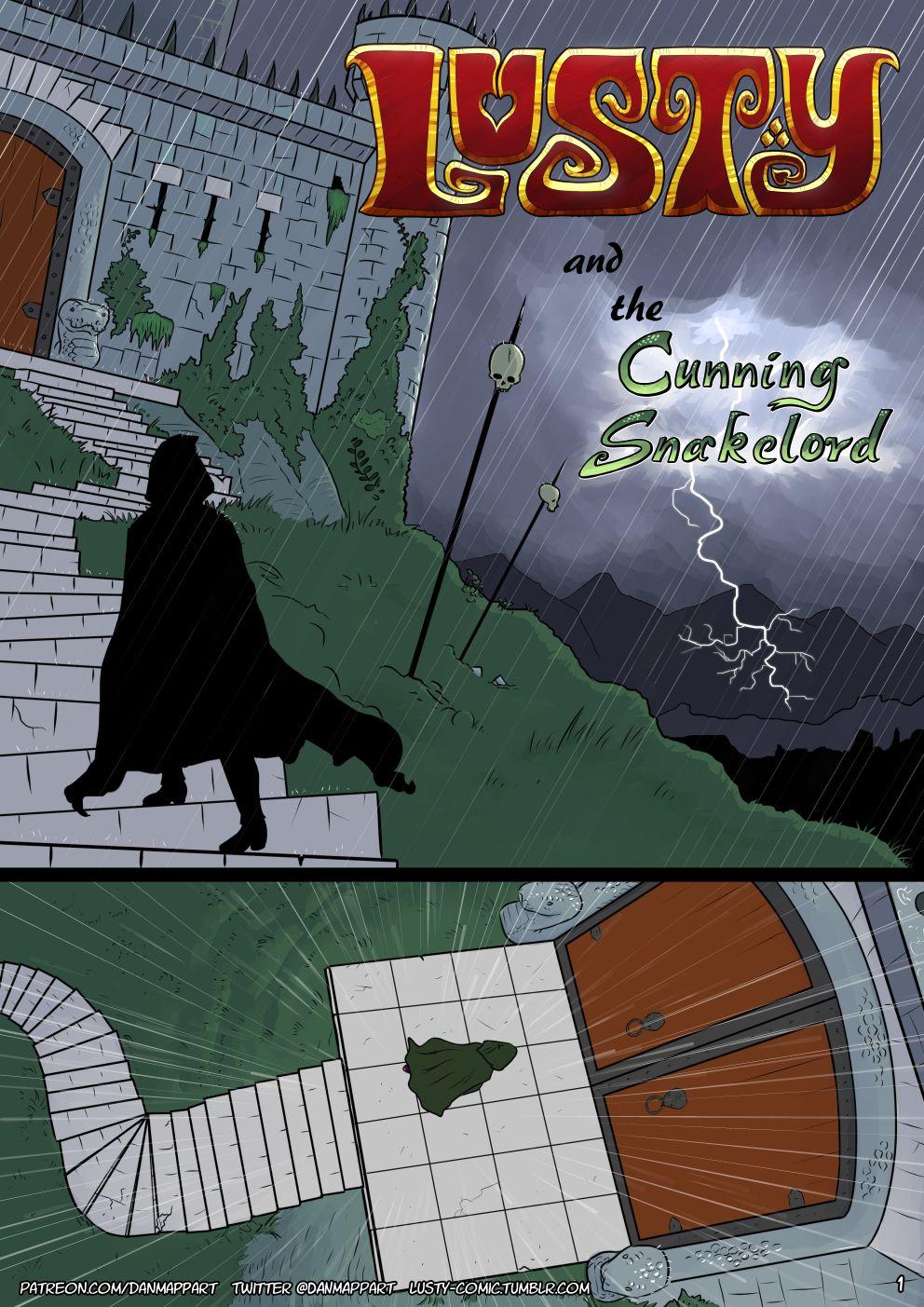 Lusty and the Cunning Snakelord - adult comic cover