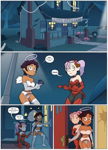 Luz and Amity's Halloween Party - Read free adult comic online