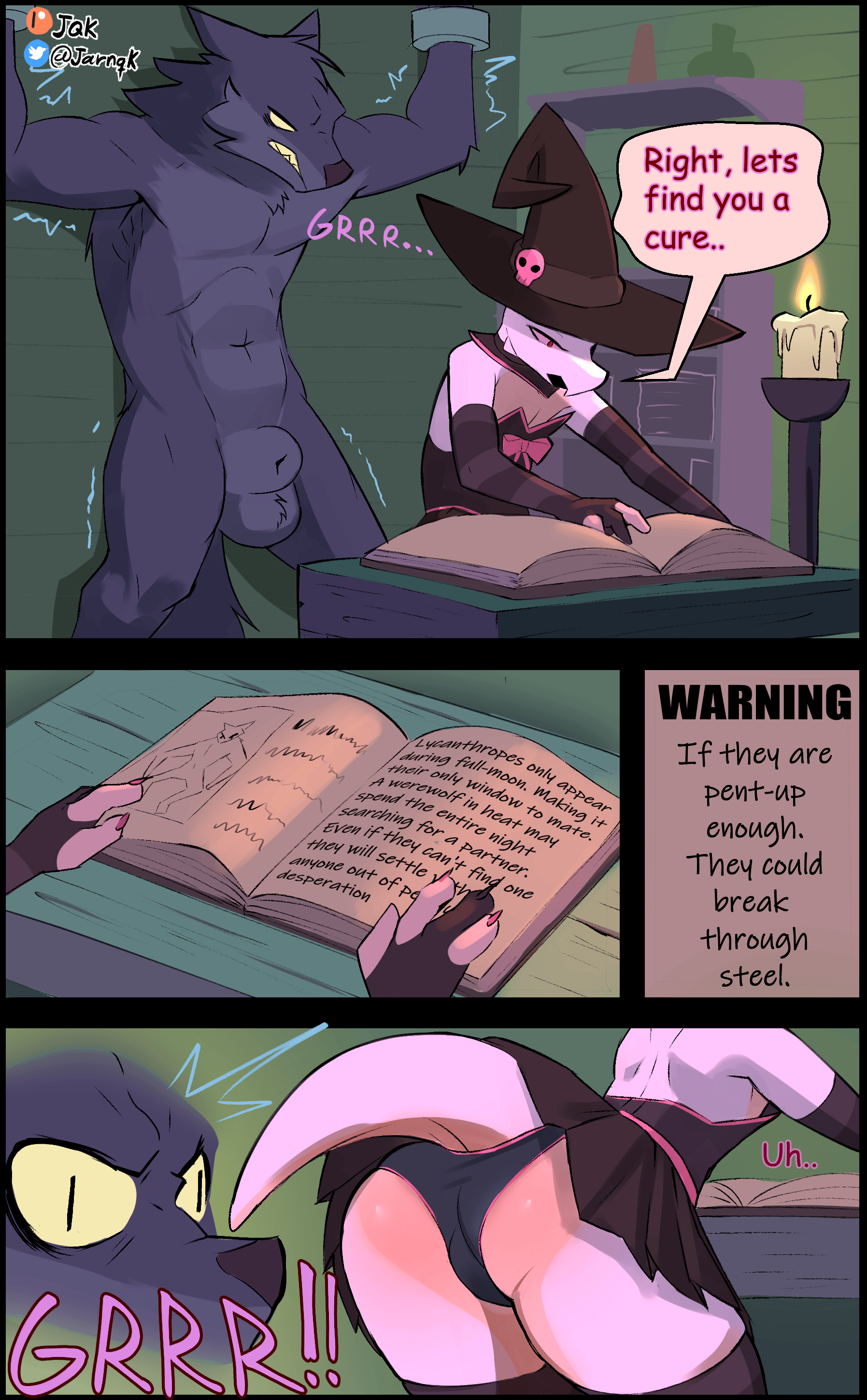 Lyra x Werewolf - adult comic cover