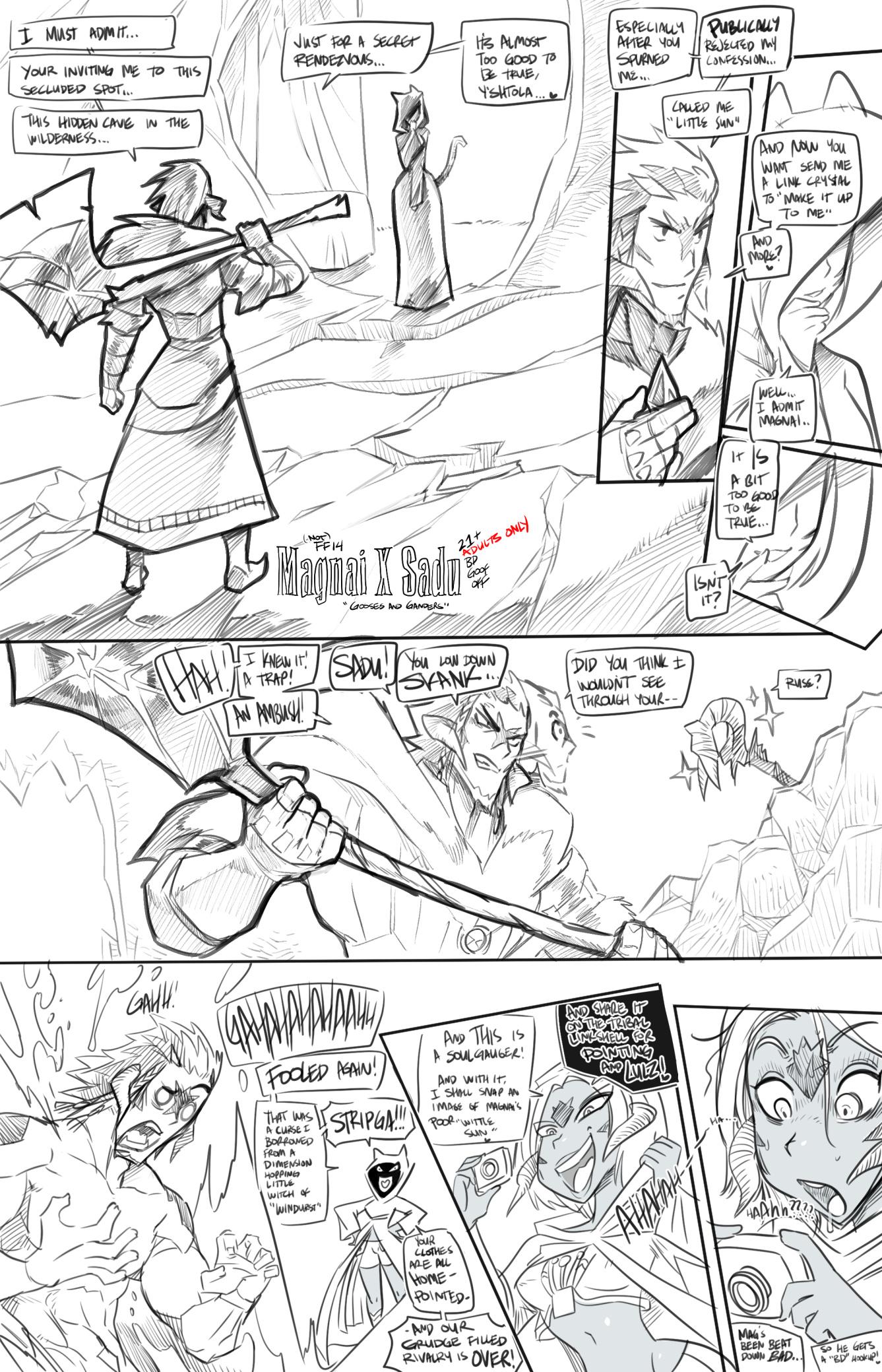 Magnai x Sadu "Gooses and ganders" - adult comic cover