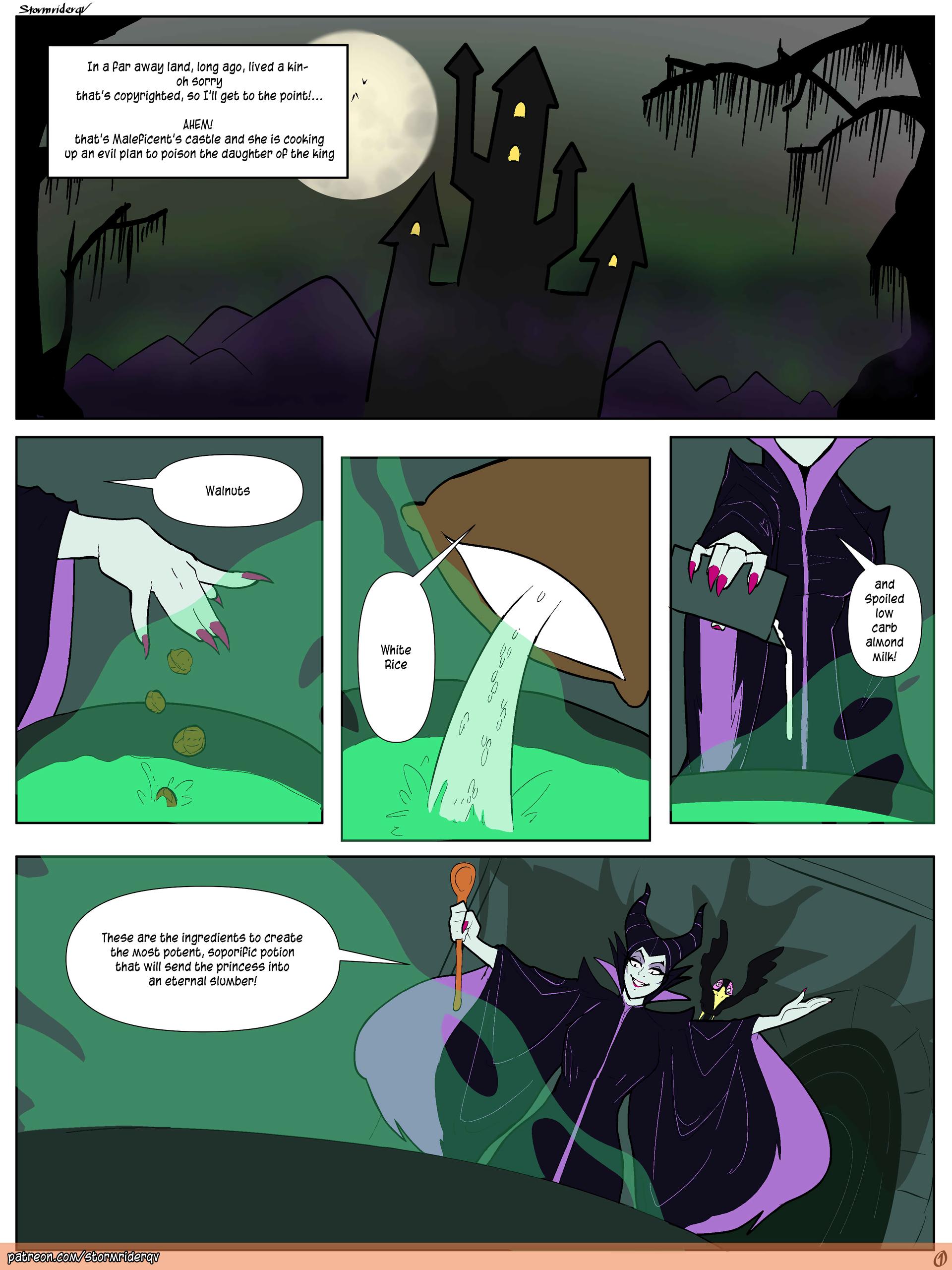 Maleficent - adult comic cover