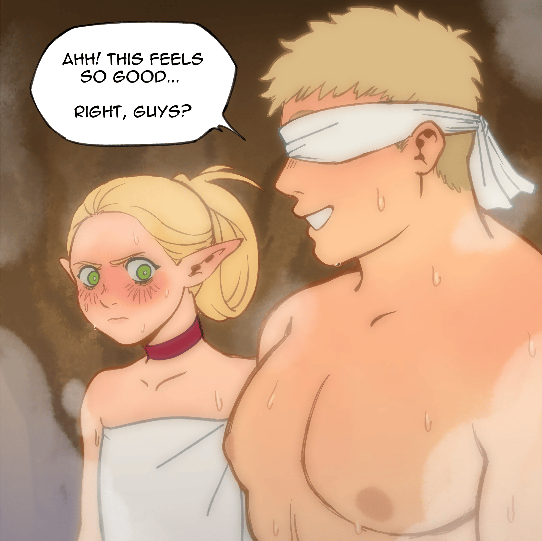 Marcille x Laios - adult comic cover