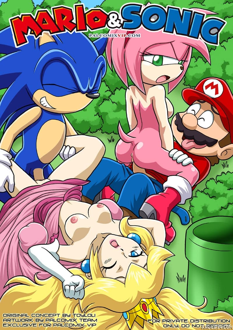 Mario and Sonic - adult comic cover