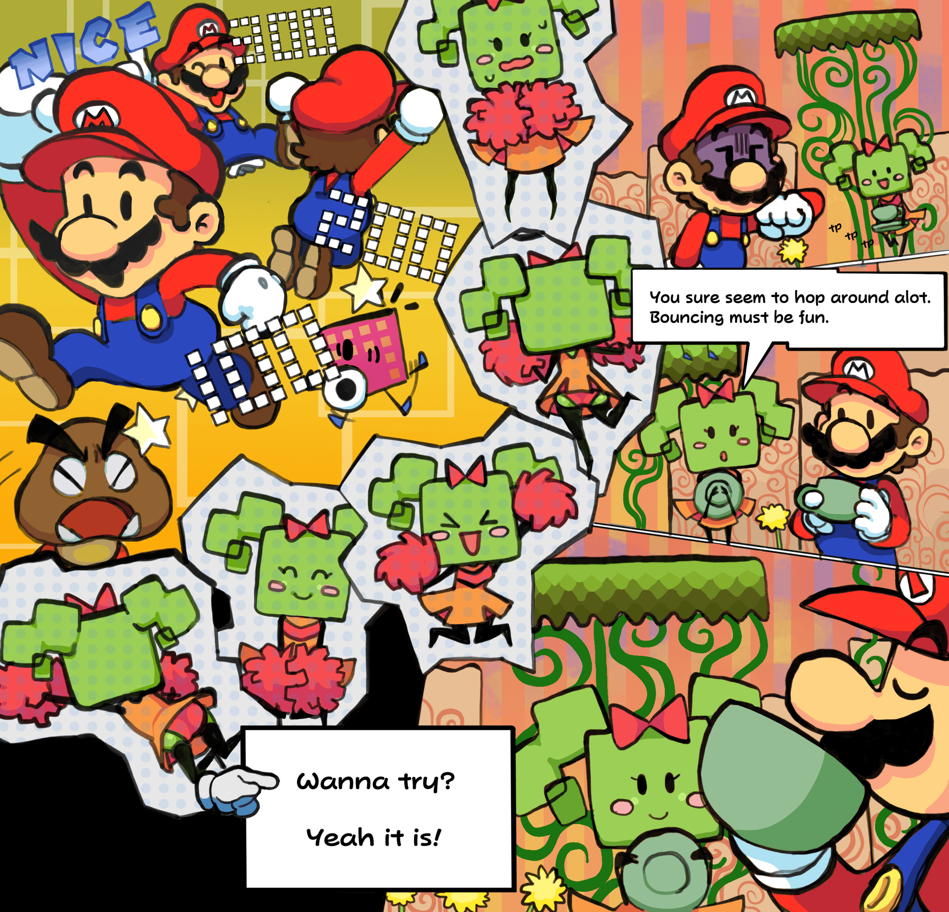 Mimi x Mario - adult comic cover