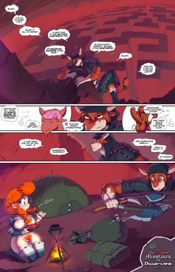 Minotaurs VS Dwarves - Read free adult comic online