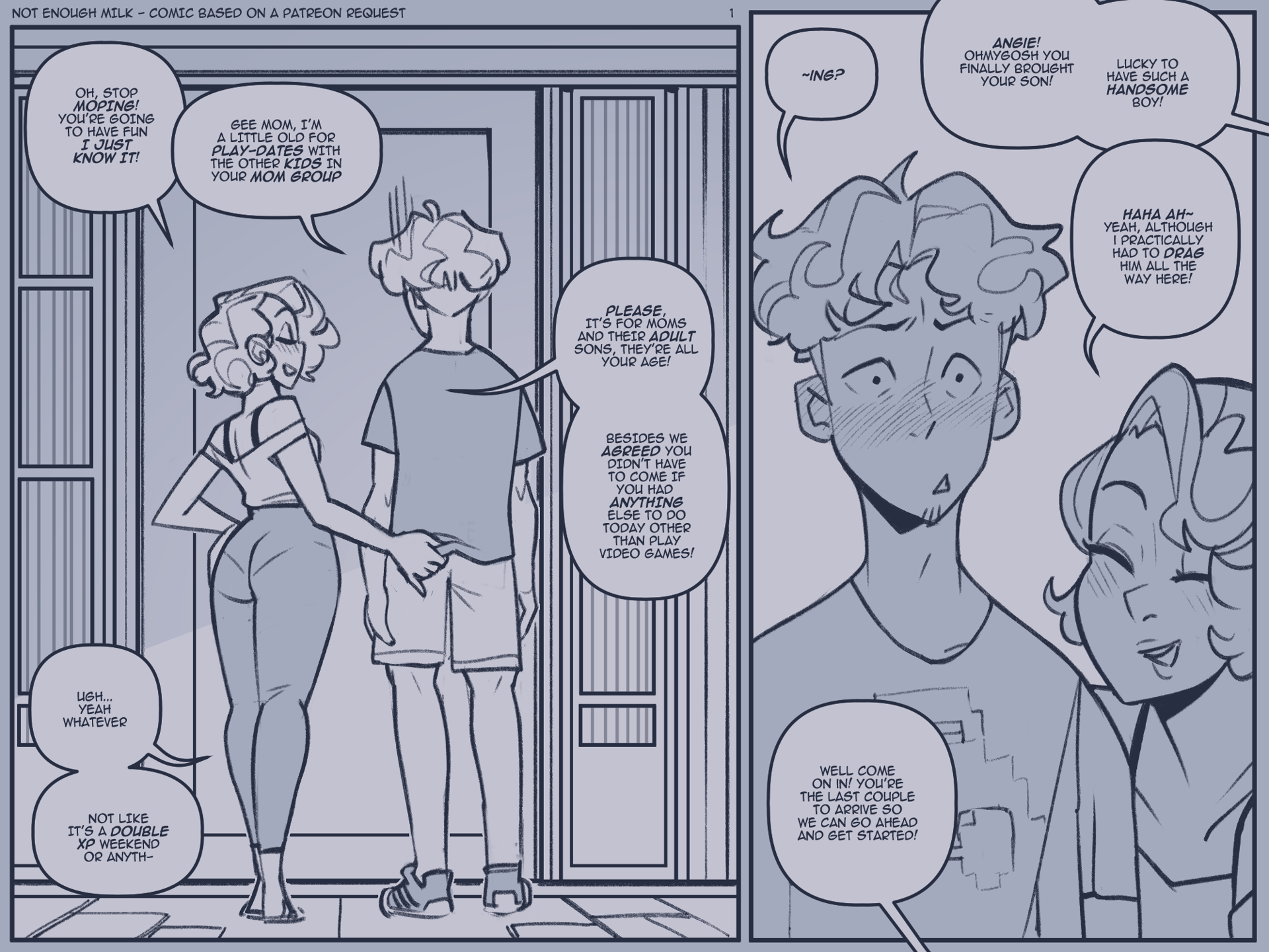 Mom Son Club - adult comic cover
