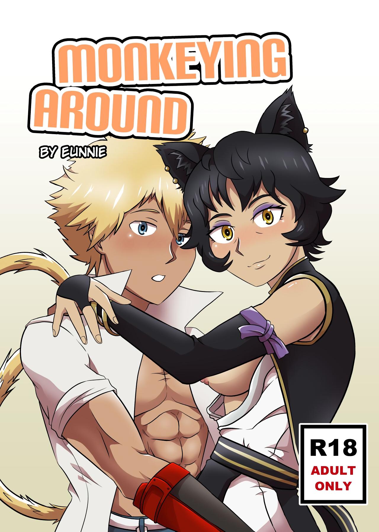 Monkeying Around - adult comic cover