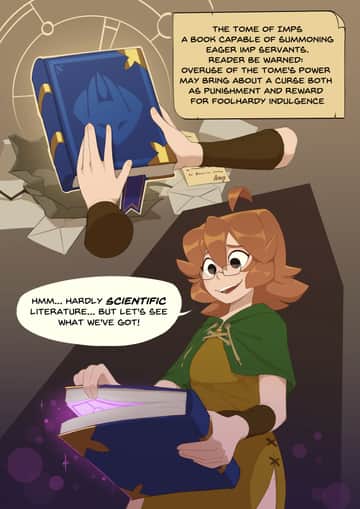 Monster Researcher Eclair and the Book of Imps! - Read free adult comic online