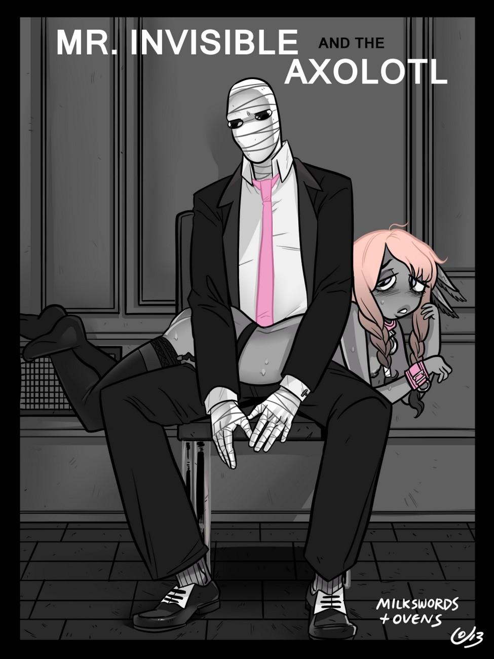 Mr. Invisible and The Axolotl - adult comic cover