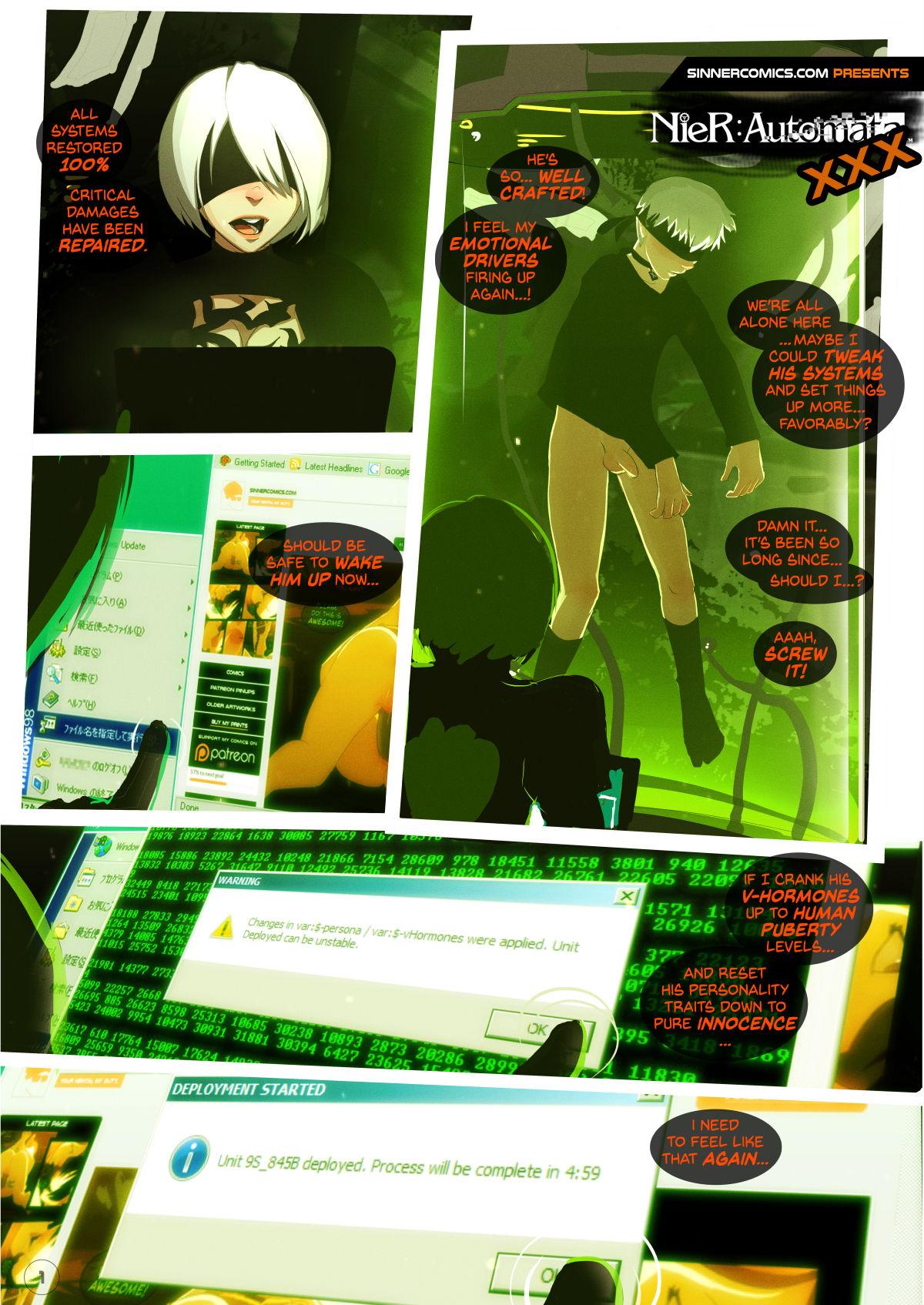 NieR - Automata XXX - adult comic cover