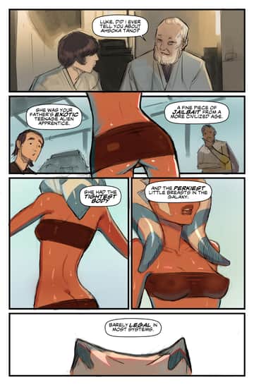 Obi Wan Tells Luke About Ahsoka Tano - Read free adult comic online