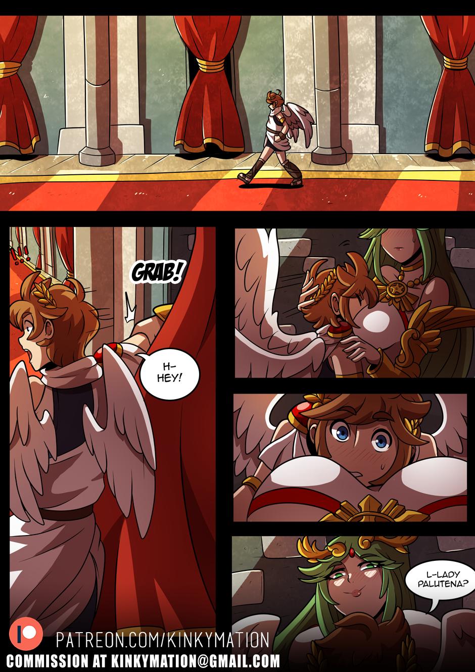 Palutena and Pit 2 - adult comic cover