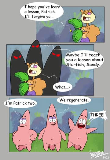 Patrick Star and Sandy Cheeks - Read free adult comic online