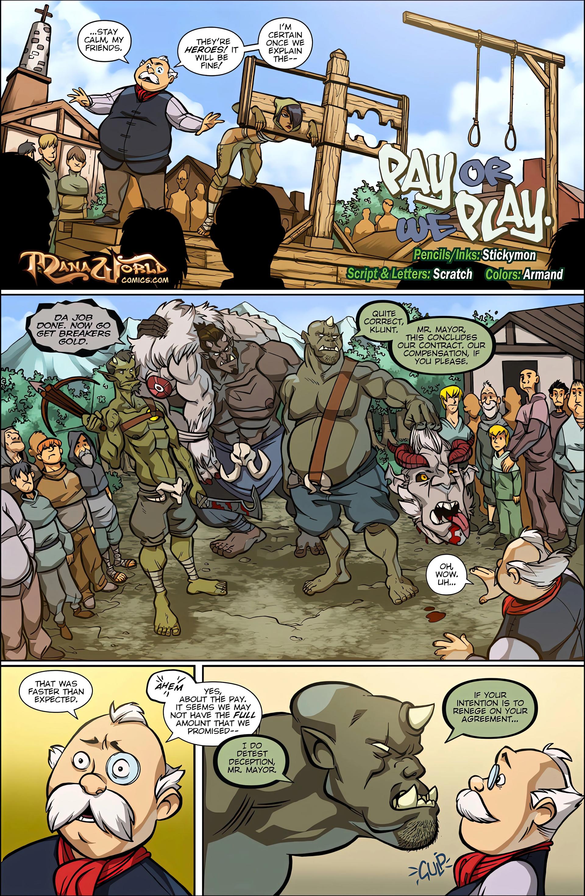 Pay or We Play - adult comic cover