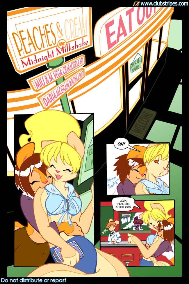 Peaches and Cream - Midnight Milkshake - adult comic cover