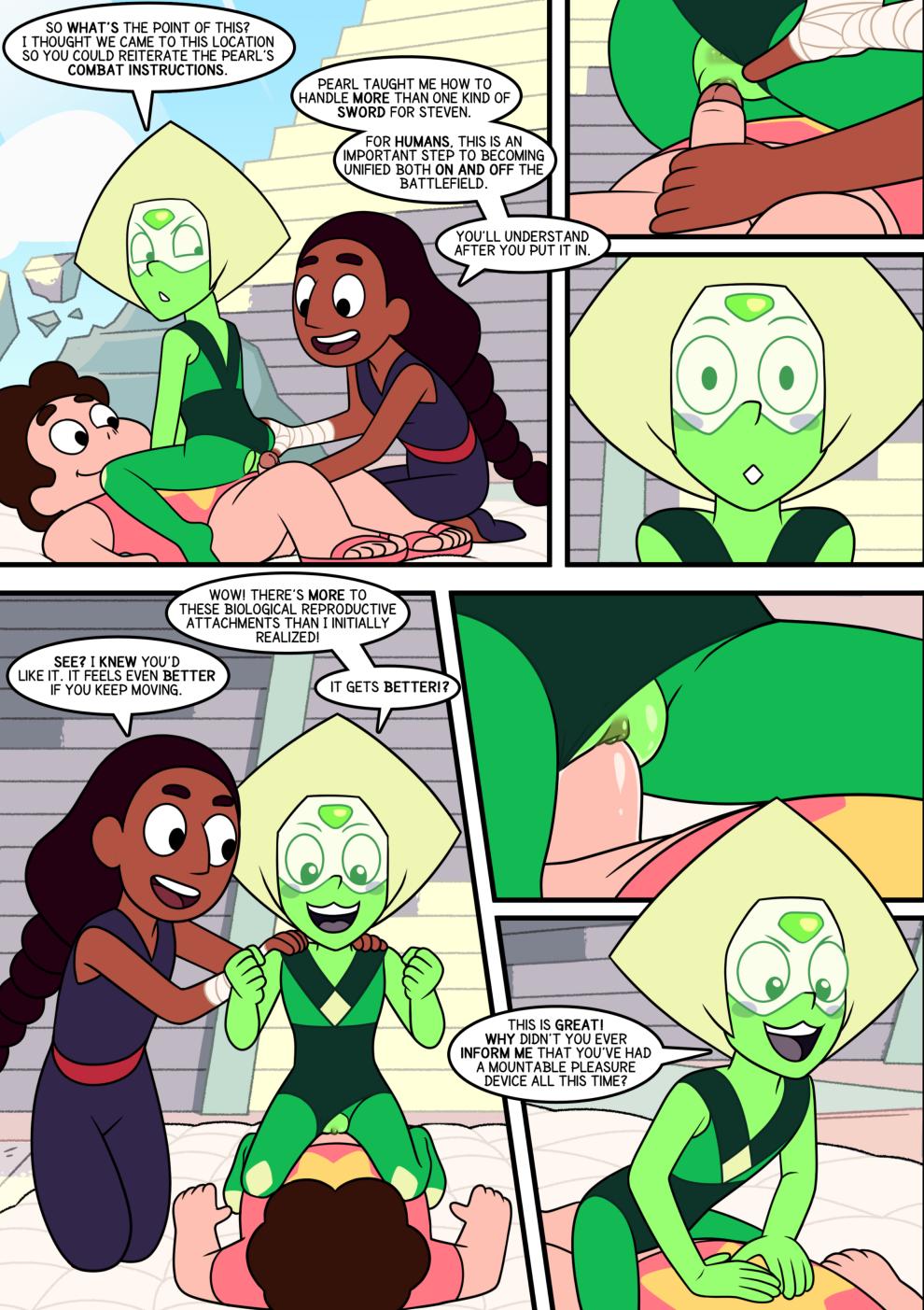 Peridot X Steven - adult comic cover