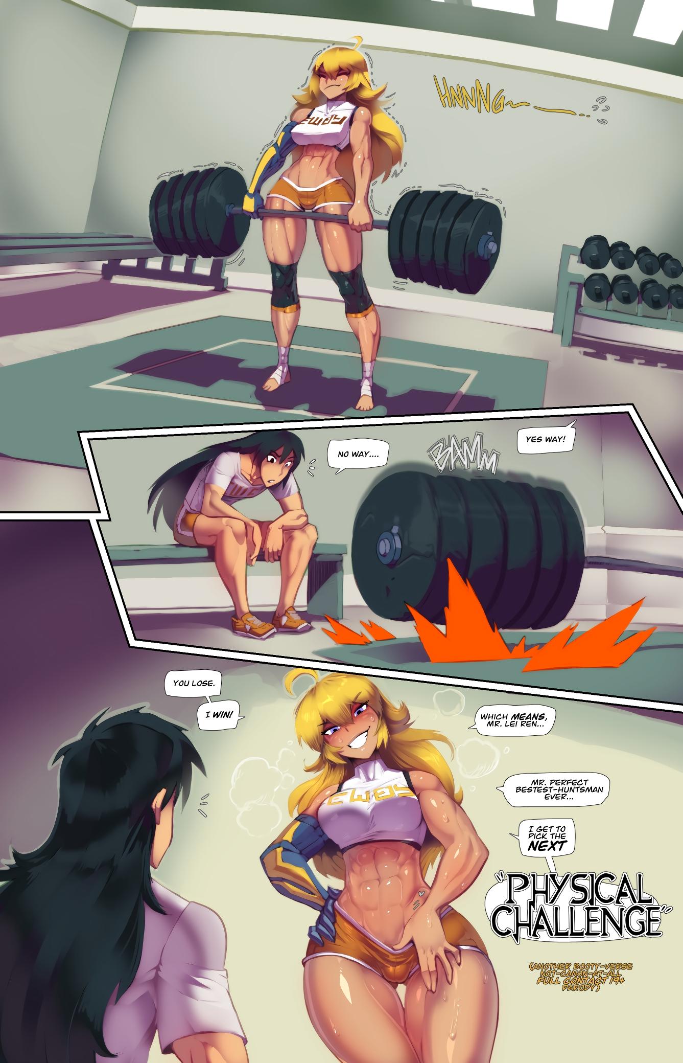 Physical Challenge - adult comic cover