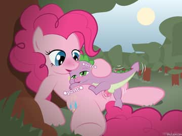 Pinkie Pie and Spike - Read free adult comic online