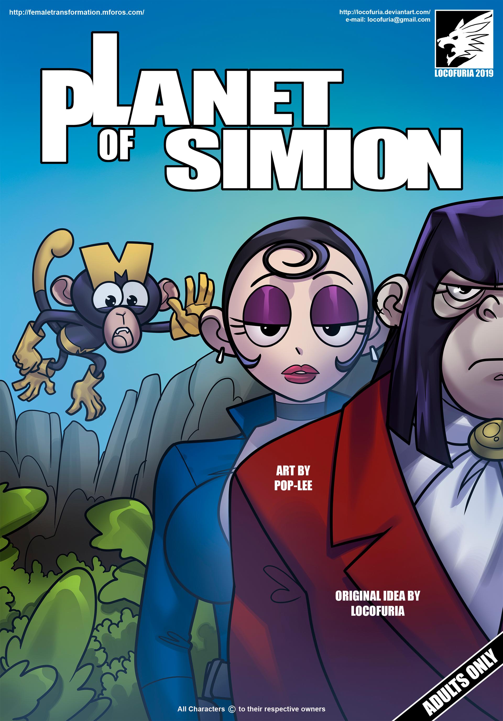 Planet of Simion - adult comic cover