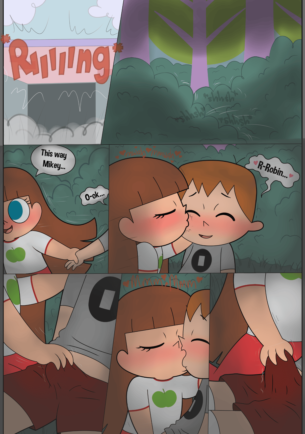 Playing Outside - adult comic cover