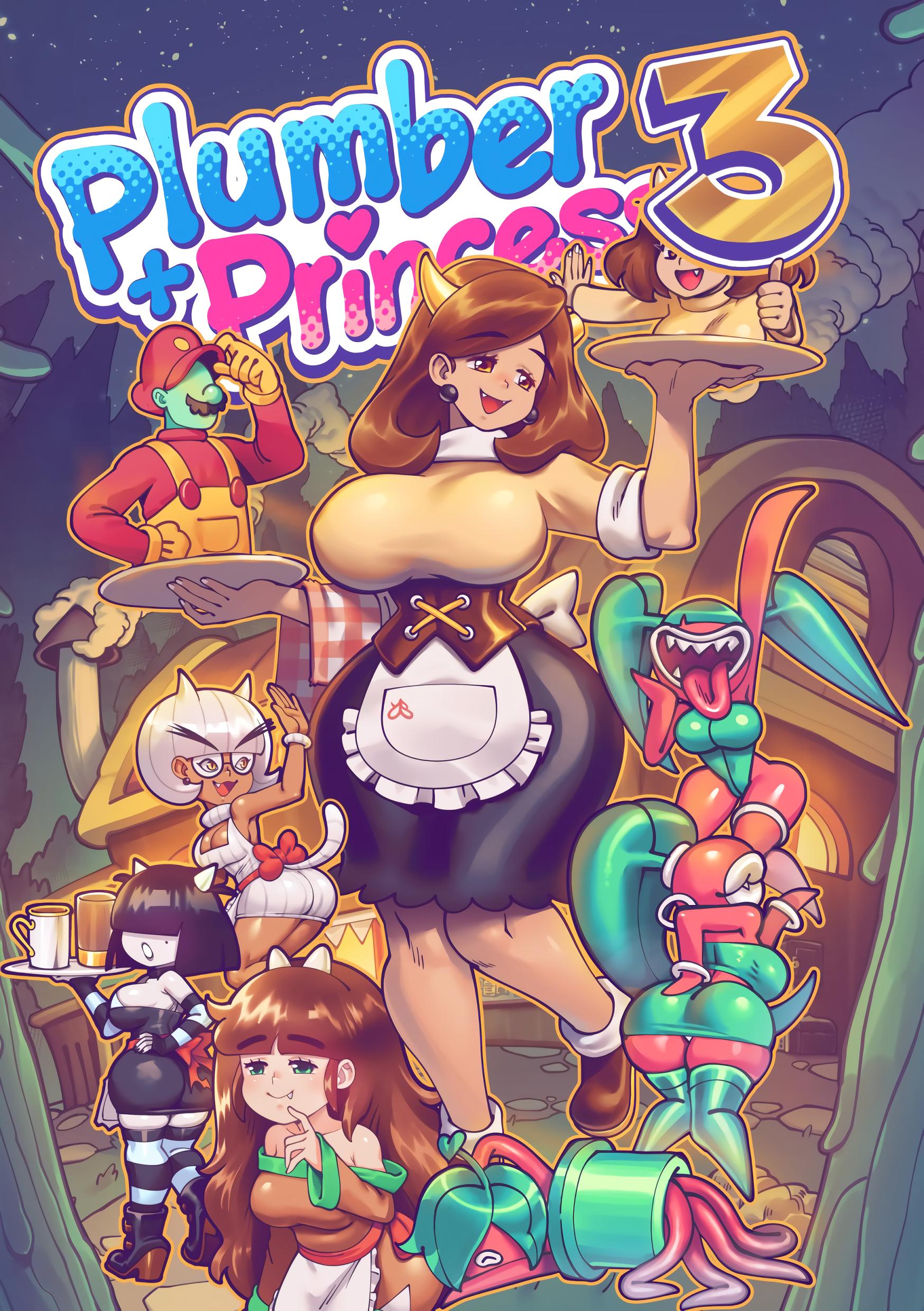 Plumber + Princess 3 - adult comic cover